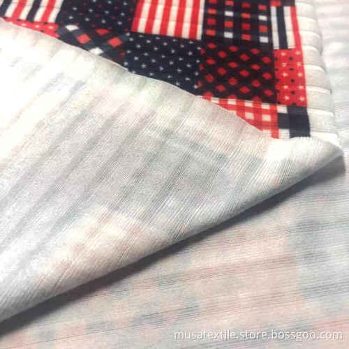 Polyester Double Brushed 4x4 Rib Knit Fabric